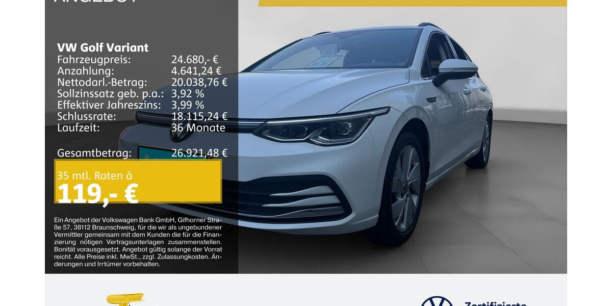 VW Golf 52.509 km 24.330 &euro; Marl 45770