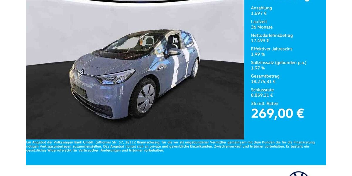 VW ID.3 43.702 km 19.190 &euro; Unna 59423