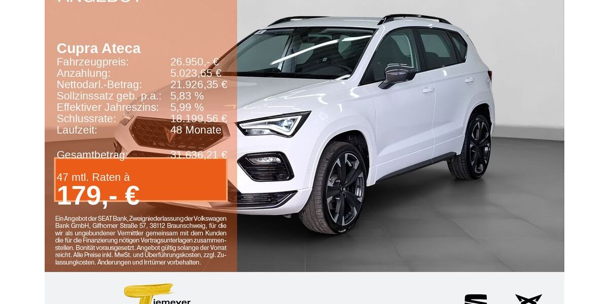 Cupra Ateca 20.749 km 26.950 &euro; Bochum 44809