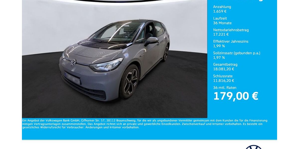 VW ID.3 35.520 km 18.880 &euro; Unna 59423