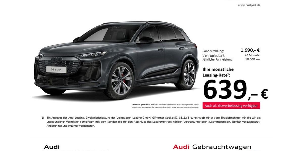 Audi Q6 e-tron 7.820 km 73.601 &euro; Dortmund 44143