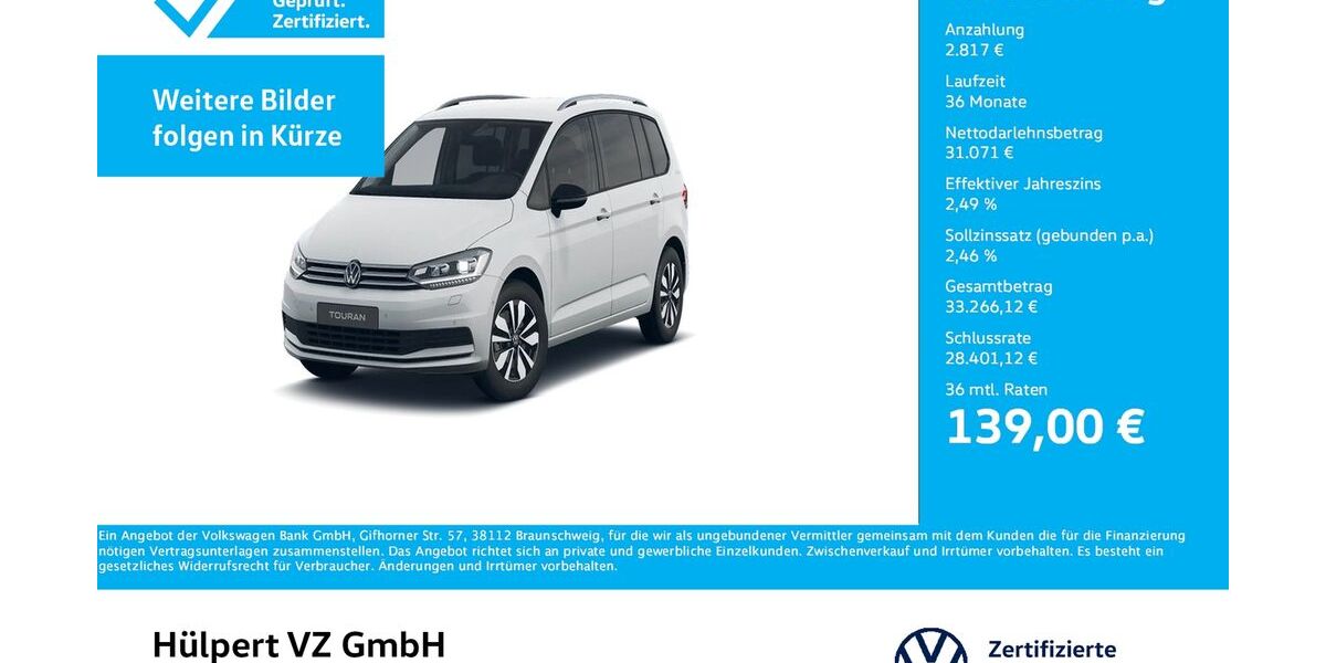 VW Touran 11.610 km 33.888 &euro; Unna 59423