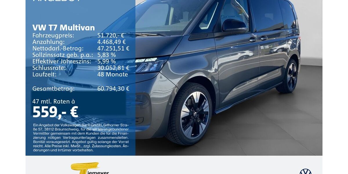 VW T7 Multivan 24.335 km 51.720 &euro; Bochum 44892