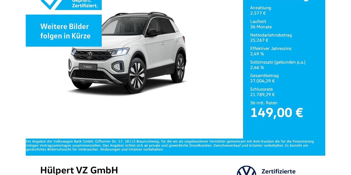 VW T-Roc 9.197 km 27.411 &euro; Dortmund 44141