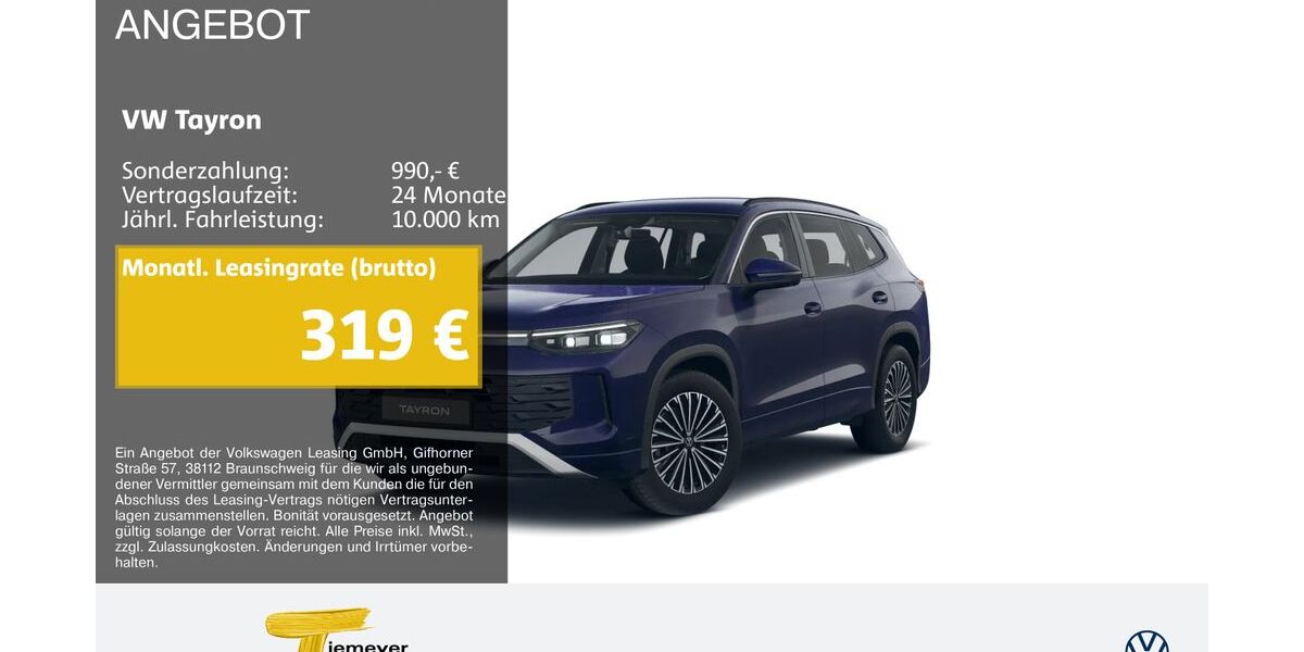 VW Tayron 26.579 km 39.250 &euro; Recklinghausen 45663