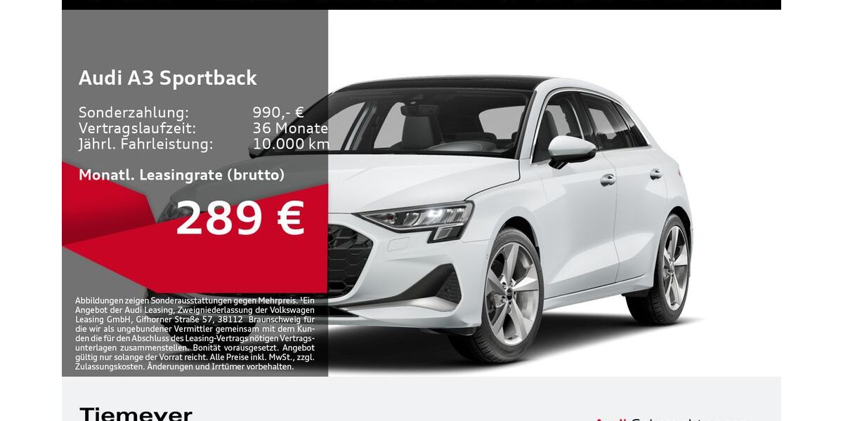 Audi A3 6.989 km 34.110 &euro; Bochum 44809