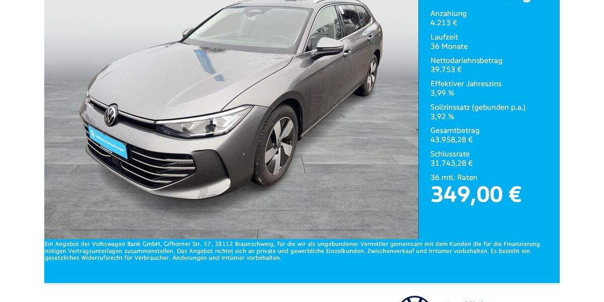 VW Passat Variant 6.528 km 43.722 &euro; Bergkamen 59192