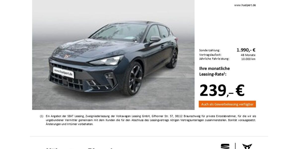 Cupra Leon 7.577 km 31.399 &euro; Dortmund 44269