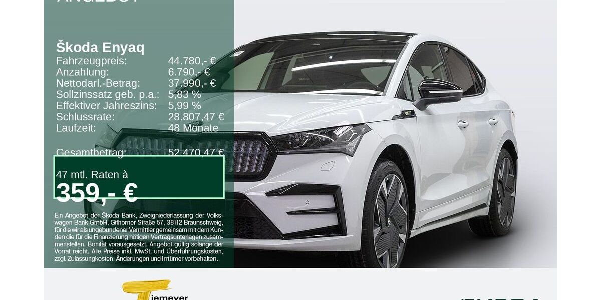 Skoda Enyaq 14.801 km 43.970 &euro; Bochum 44809