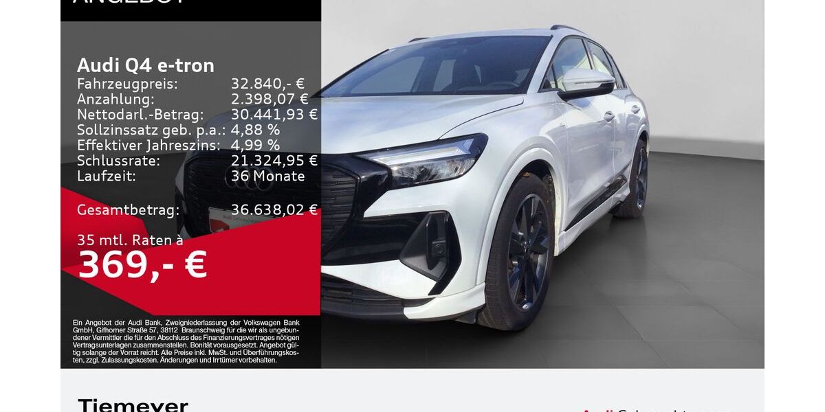 Audi Q4 e-tron 45.389 km 32.840 &euro; Gelsenkirchen 45894