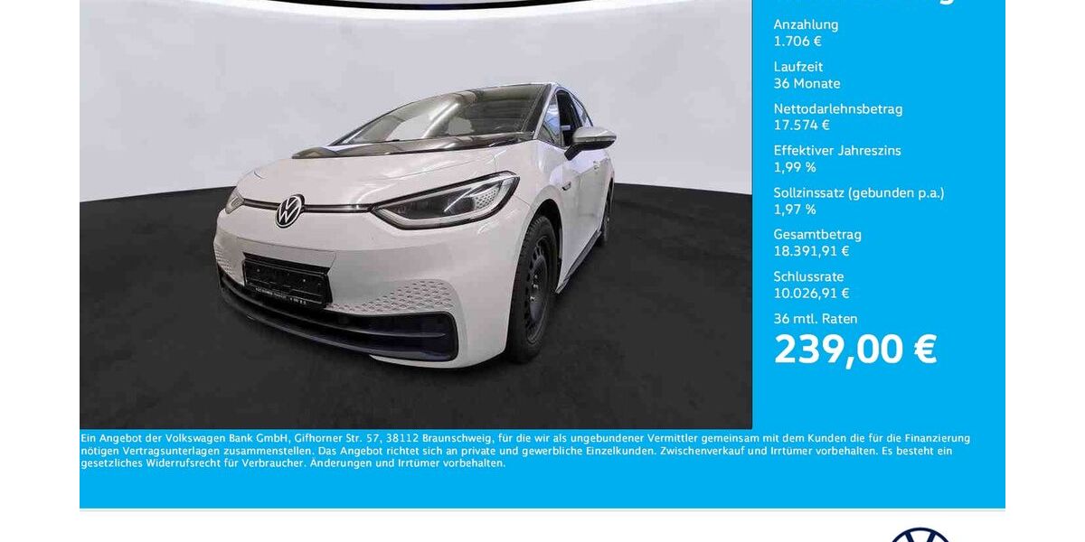 VW ID.3 34.580 km 19.280 &euro; Unna 59423