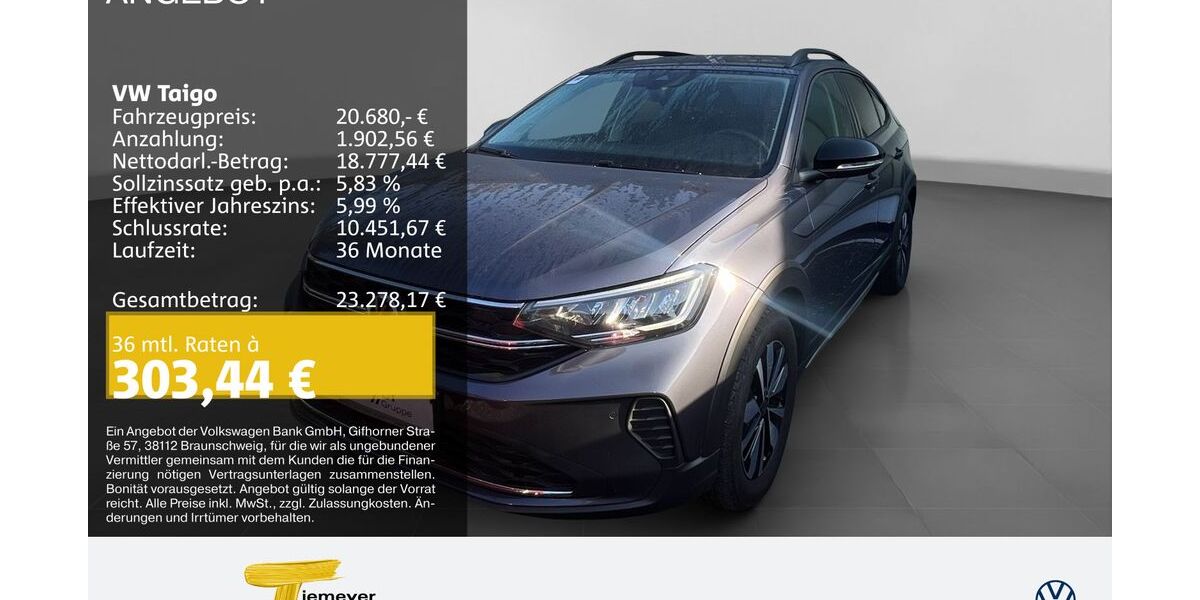VW Taigo 7.867 km 20.680 &euro; Recklinghausen 45663