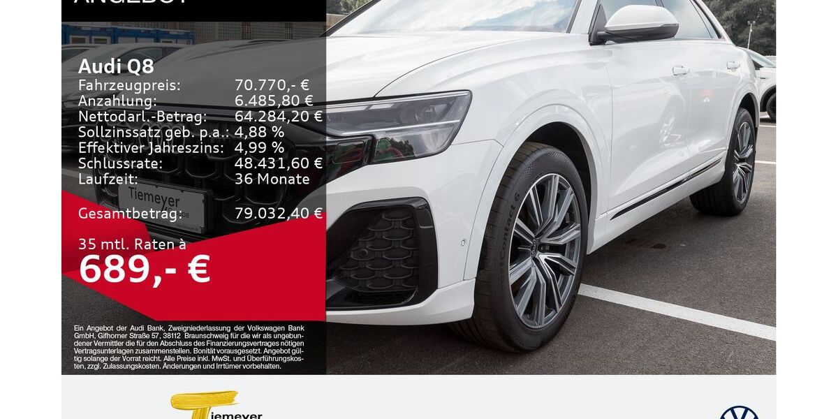 Audi Q8 30.581 km 70.770 &euro; Bochum 44892