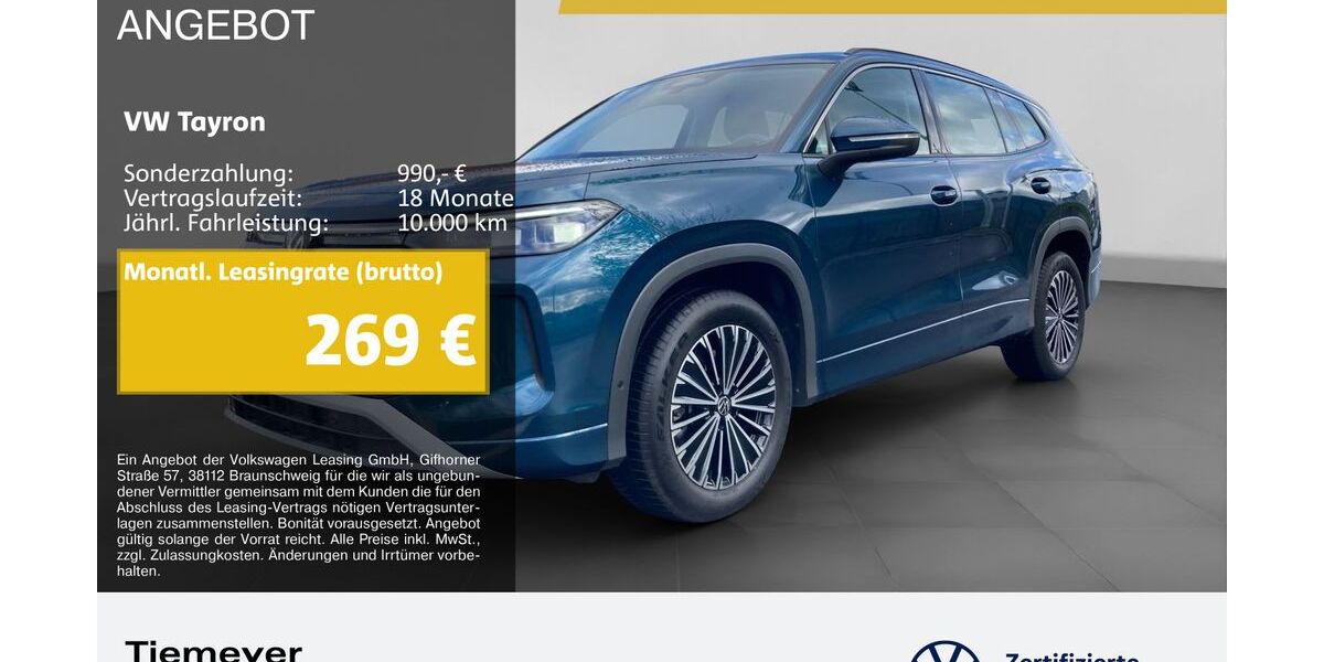 VW Tayron 22.025 km 39.390 &euro; Bochum 44892
